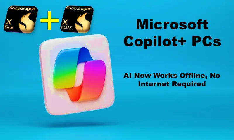 Microsoft Copilot+ PCs: AI Now Works Offline, No Internet Required