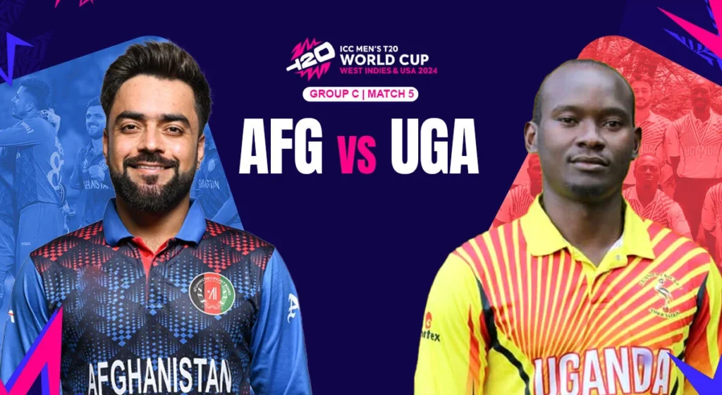 Afghanistan vs Uganda, 5th Match, Group C – Live Cricket Score: A Thrilling T20 World Cup Clash