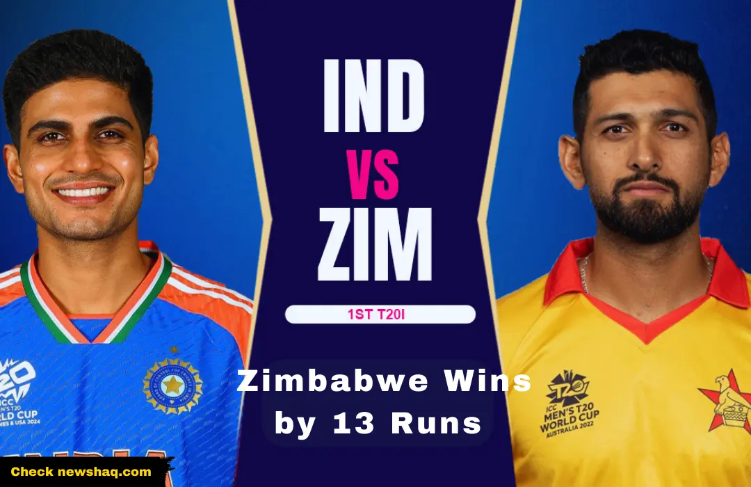 India vs Zimbabwe 1st T20 Zimbabwe Wins by 13 Runs