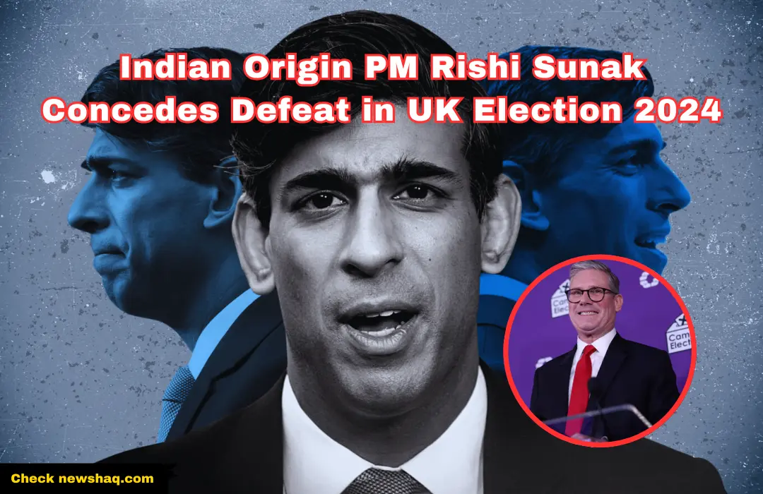 Indian-Origin PM Rishi Sunak Concedes Defeat in UK Election 2024,Rishi Sunak Congratulates Keir Starmer on Victory