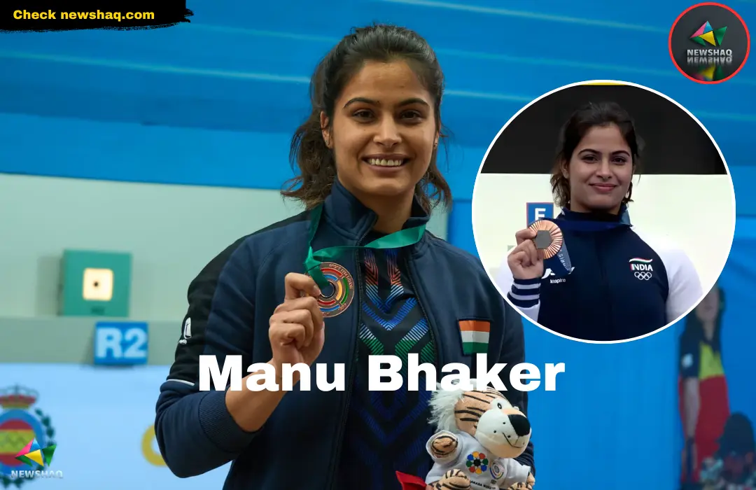 Manu Bhaker with her Bronze Medal