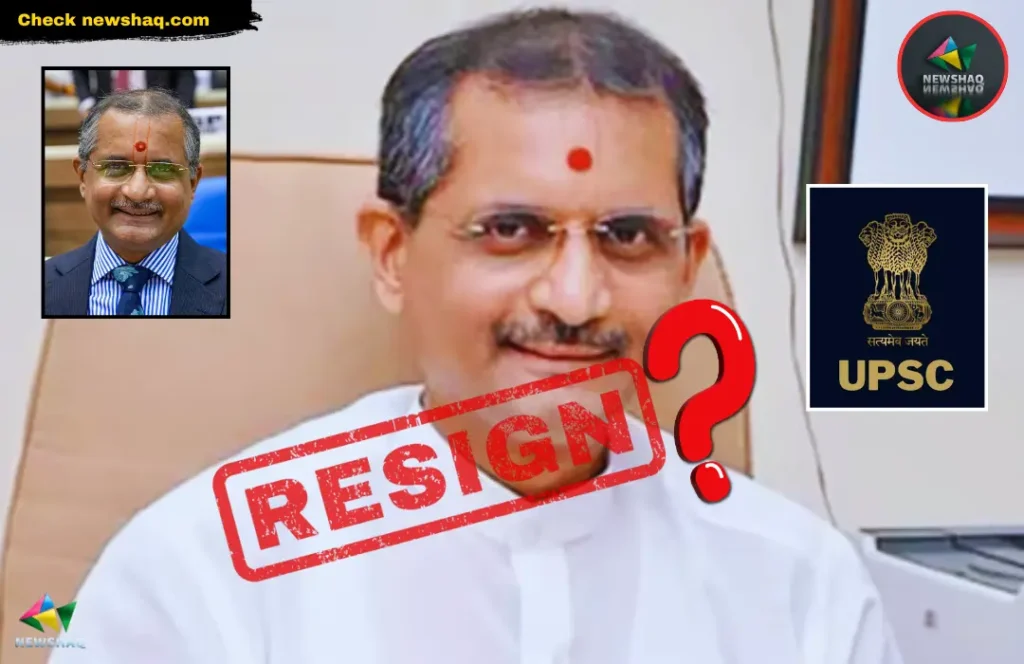 Why does the chairman of UPSC Manoj Soni submit resignation before 5 Years?